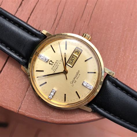 omega gold watches|vintage 14k gold omega watches.